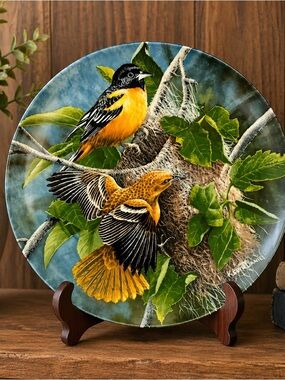Baltimore Oriole Kevin Daniel 3rd Issue Bird Plate Knowles 1985